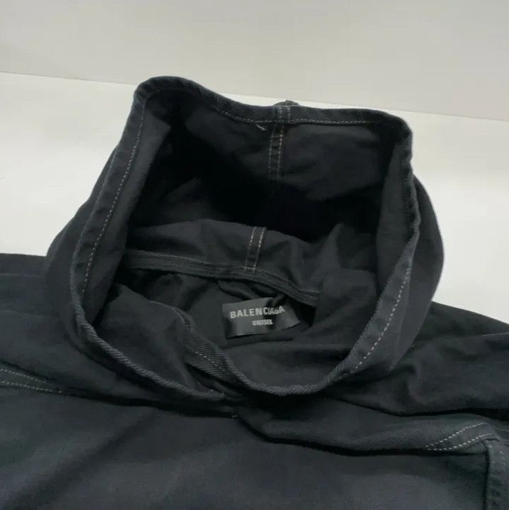 Balenciaga Balenciaga FW22 Black Hooded Sweatshirt Size US M / EU 48-50 / 2 - 8 Thumbnail