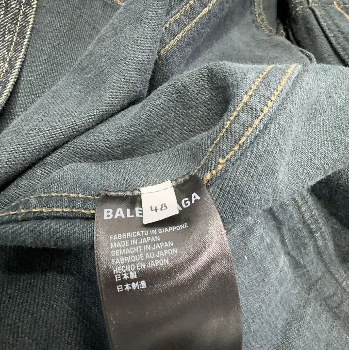 Balenciaga Balenciaga Vintage Logo Denim Jacket for Men Size US L / EU 52-54 / 3 - 5 Thumbnail