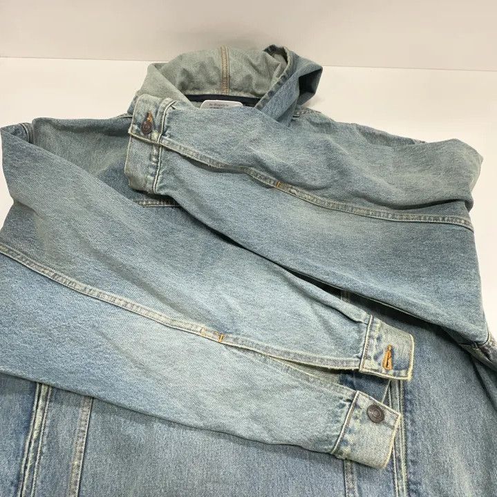 Balenciaga Balenciaga Blue Denim Hooded Jacket for Men Size US M / EU 48-50 / 2 - 13 Thumbnail