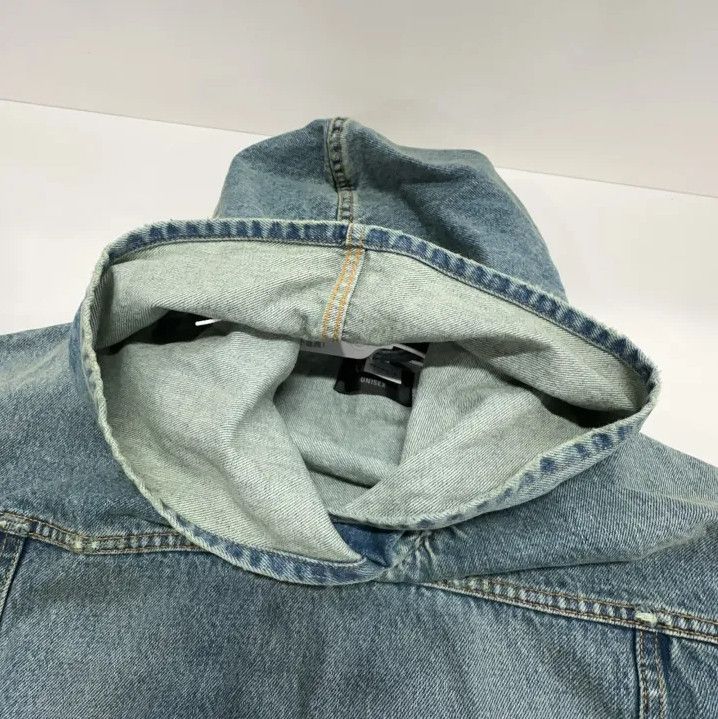 Balenciaga Balenciaga Blue Denim Hooded Jacket for Men Size US M / EU 48-50 / 2 - 8 Thumbnail