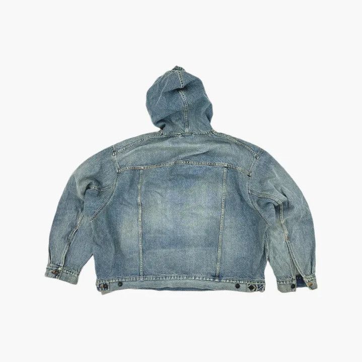 Balenciaga Balenciaga Blue Denim Hooded Jacket for Men Size US M / EU 48-50 / 2 - 3 Thumbnail