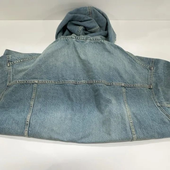 Balenciaga Balenciaga Blue Denim Hooded Jacket for Men Size US M / EU 48-50 / 2 - 14 Thumbnail