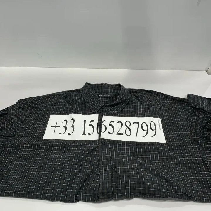 Balenciaga Balenciaga Black Long Sleeve Shirt with Print Size US M / EU 48-50 / 2 - 7 Thumbnail