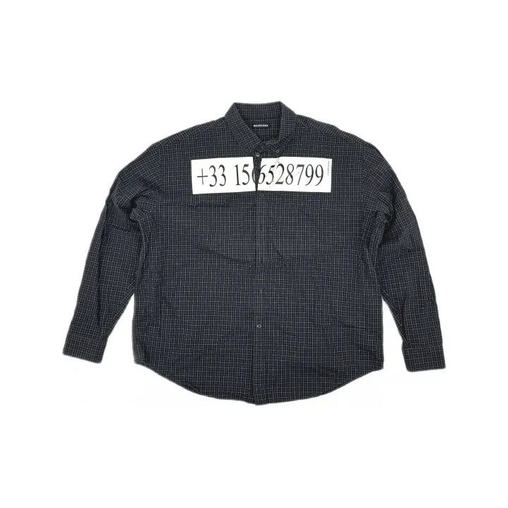 Balenciaga Balenciaga Black Long Sleeve Shirt with Print Size US M / EU 48-50 / 2 - 2 Thumbnail
