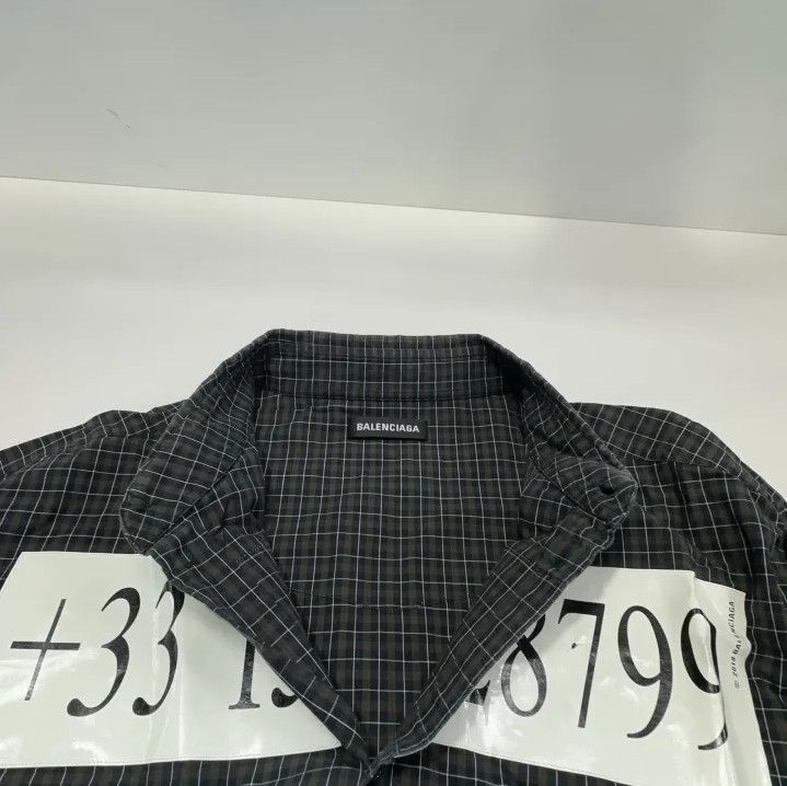 Balenciaga Balenciaga Black Long Sleeve Shirt with Print Size US M / EU 48-50 / 2 - 6 Thumbnail