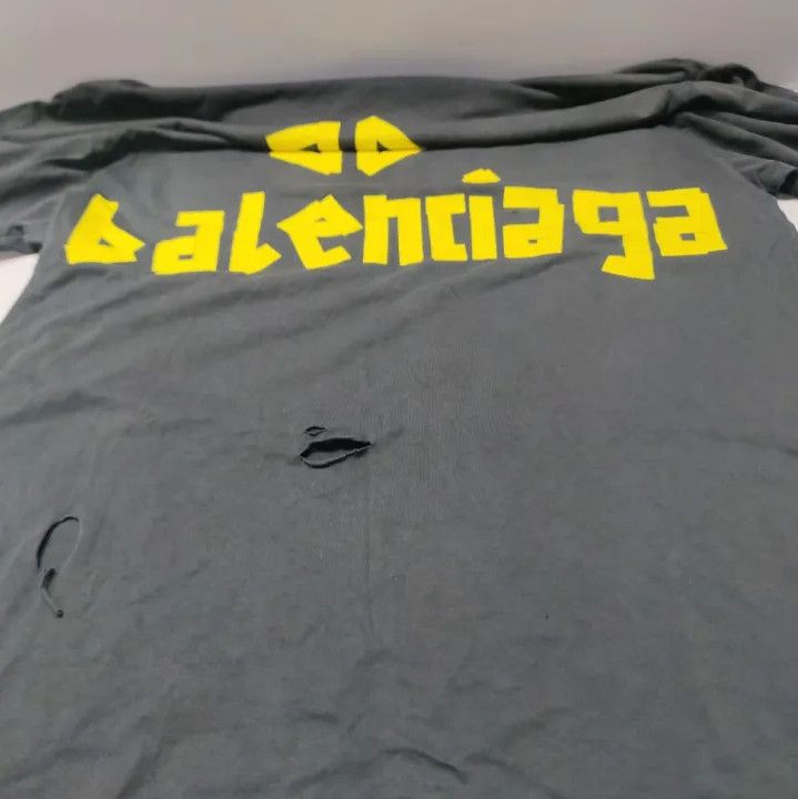 Balenciaga Balenciaga Black Logo Print Short Sleeve T-Shirt Size US S / EU 44-46 / 1 - 10 Thumbnail