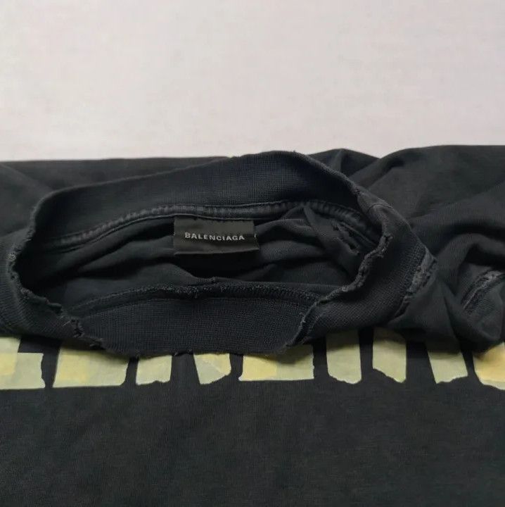 Balenciaga Balenciaga Black Logo Print Short Sleeve T-Shirt Size US S / EU 44-46 / 1 - 6 Thumbnail