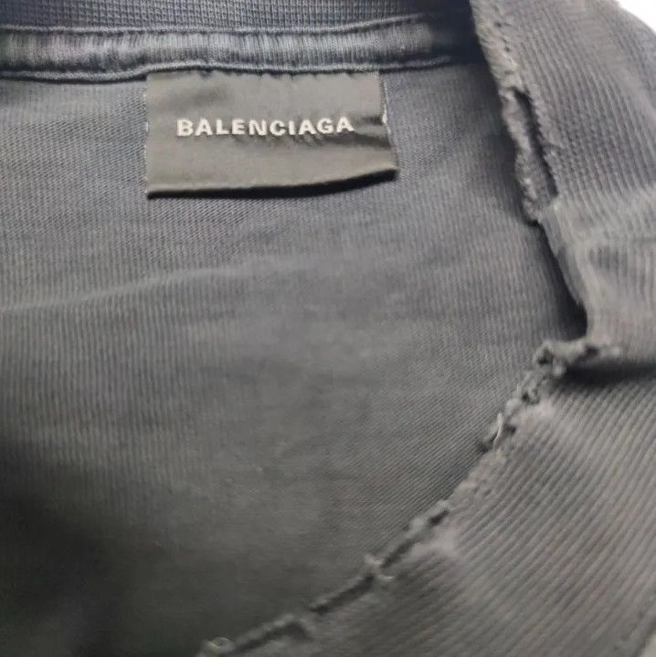 Balenciaga Balenciaga Black Logo Print Short Sleeve T-Shirt Size US S / EU 44-46 / 1 - 3 Thumbnail