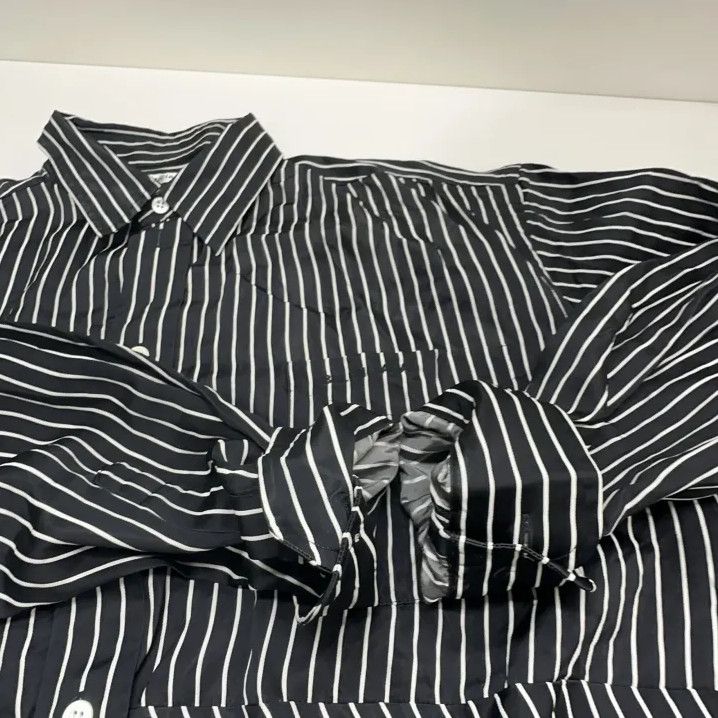 Balenciaga Balenciaga Striped Black and White Shirt Size US XXS / EU 40 - 8 Thumbnail