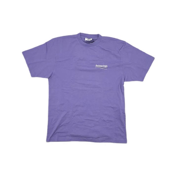 Balenciaga Balenciaga Purple Logo Print Short Sleeve T-Shirt Size US XS / EU 42 / 0 - 2 Thumbnail