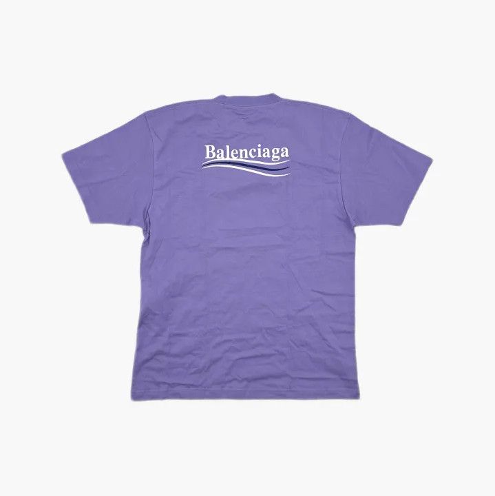 Balenciaga Balenciaga Purple Logo Print Short Sleeve T-Shirt Size US XS / EU 42 / 0 - 3 Thumbnail
