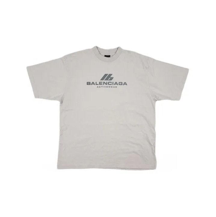 Balenciaga Balenciaga Activewear Logo Oversized T-Shirt Size US XL / EU 56 / 4 - 2 Thumbnail
