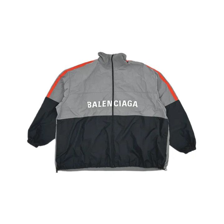 Balenciaga Balenciaga Logo Print Zip-Up Long Sleeve Jacket Size US M / EU 48-50 / 2 - 2 Thumbnail