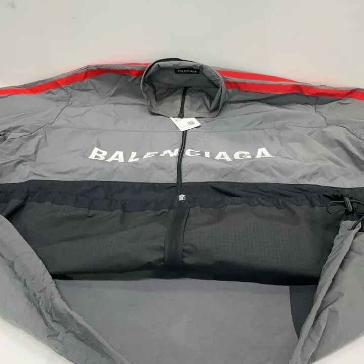 Balenciaga Balenciaga Logo Print Zip-Up Long Sleeve Jacket Size US M / EU 48-50 / 2 - 5 Thumbnail