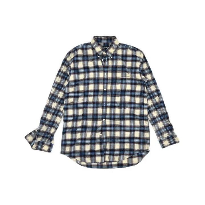 Balenciaga Balenciaga Casual Plaid Long Sleeve Shirt Size US M / EU 48-50 / 2 - 2 Thumbnail