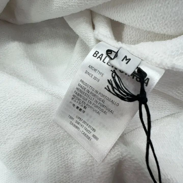 Balenciaga Balenciaga Logo Hoodie for Men in White Size US M / EU 48-50 / 2 - 4 Thumbnail