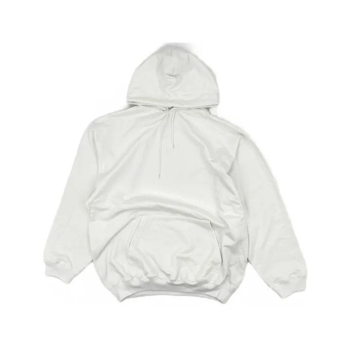 Balenciaga Balenciaga Logo Hoodie for Men in White Size US M / EU 48-50 / 2 - 2 Thumbnail