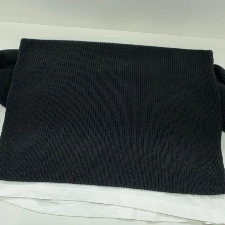 Balenciaga Balenciaga Layered Black V-Neck Sweater Size US M / EU 48-50 / 2 - 11 Thumbnail