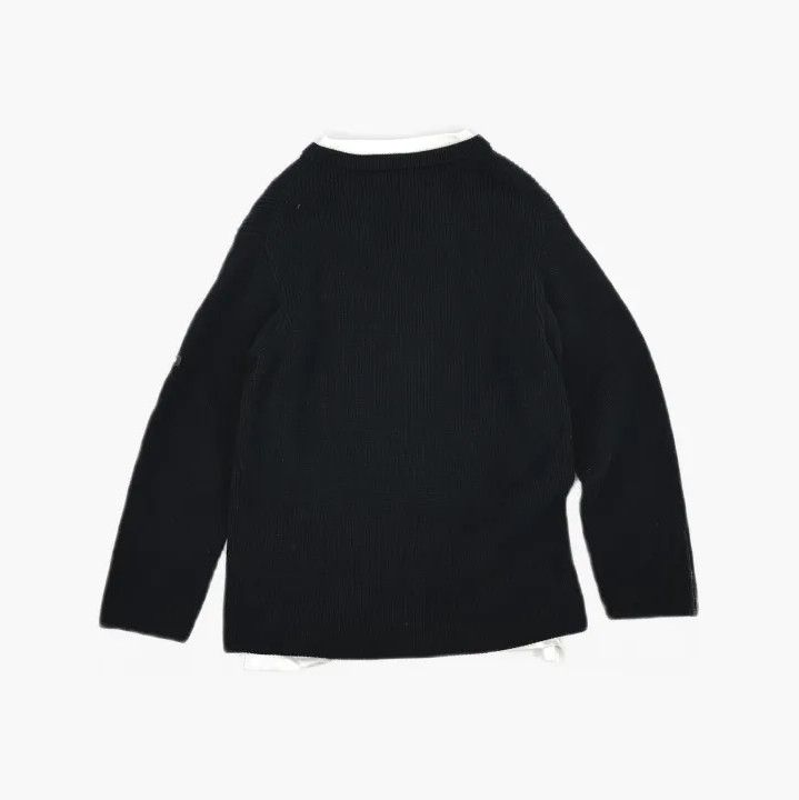 Balenciaga Balenciaga Layered Black V-Neck Sweater Size US M / EU 48-50 / 2 - 3 Thumbnail