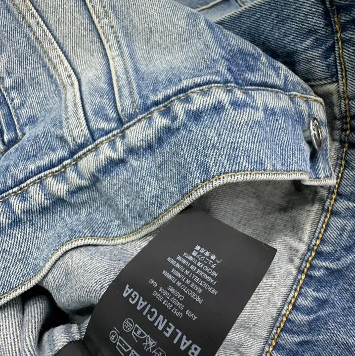 Balenciaga Balenciaga Blue Denim Button-Up Jacket Size US L / EU 52-54 / 3 - 6 Thumbnail