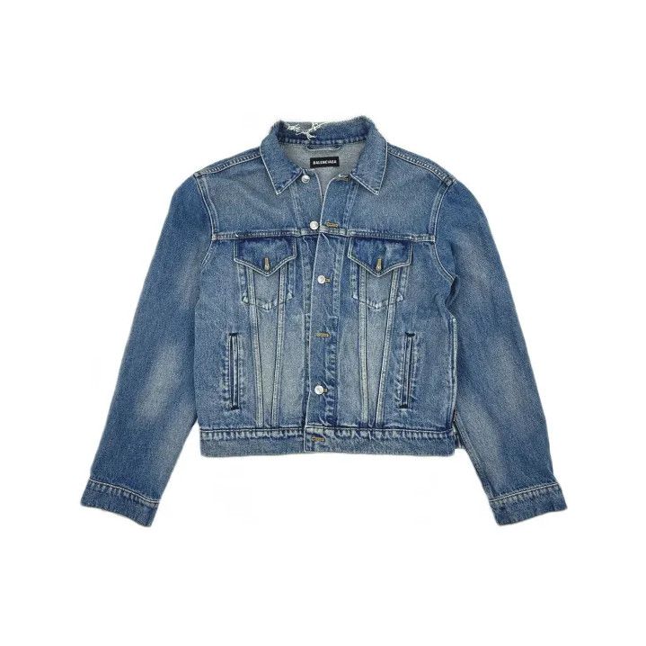 Balenciaga Balenciaga Blue Denim Button-Up Jacket Size US L / EU 52-54 / 3 - 2 Thumbnail