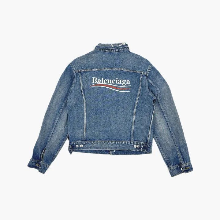 Balenciaga Balenciaga Blue Denim Button-Up Jacket Size US L / EU 52-54 / 3 - 3 Thumbnail