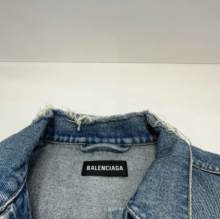 Balenciaga Balenciaga Blue Denim Button-Up Jacket Size US L / EU 52-54 / 3 - 4 Thumbnail