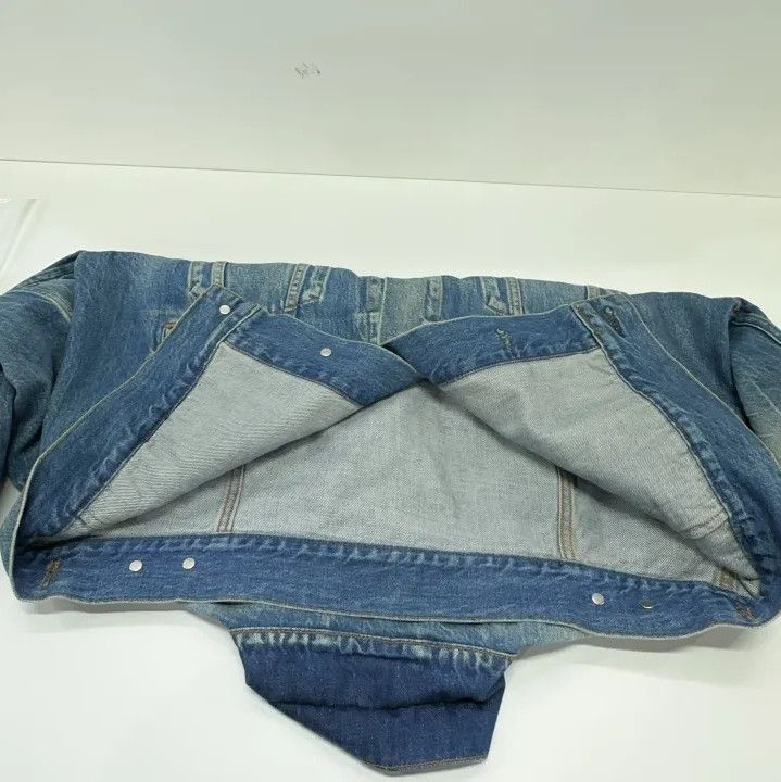 Balenciaga Balenciaga Blue Denim Jacket with Logo Size US L / EU 52-54 / 3 - 9 Thumbnail