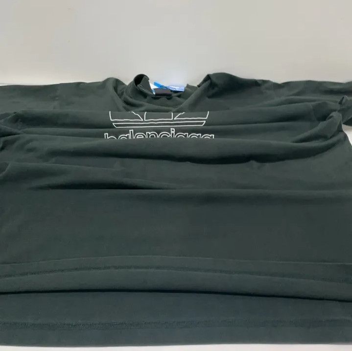 Balenciaga Balenciaga x adidas Originals Green Graphic T-Shirt Size US M / EU 48-50 / 2 - 5 Thumbnail