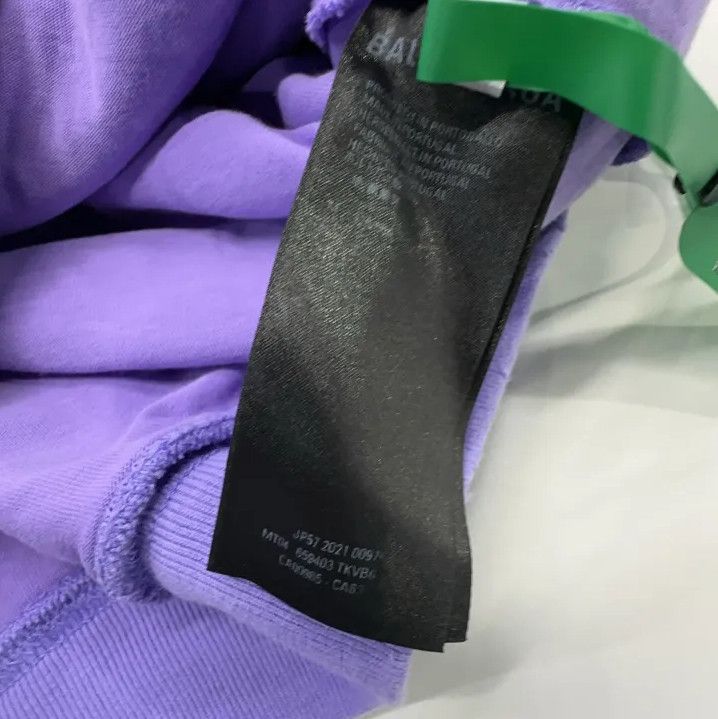 Balenciaga Balenciaga SS22 Purple Logo Hoodie with Distressed Details Size US M / EU 48-50 / 2 - 6 Thumbnail
