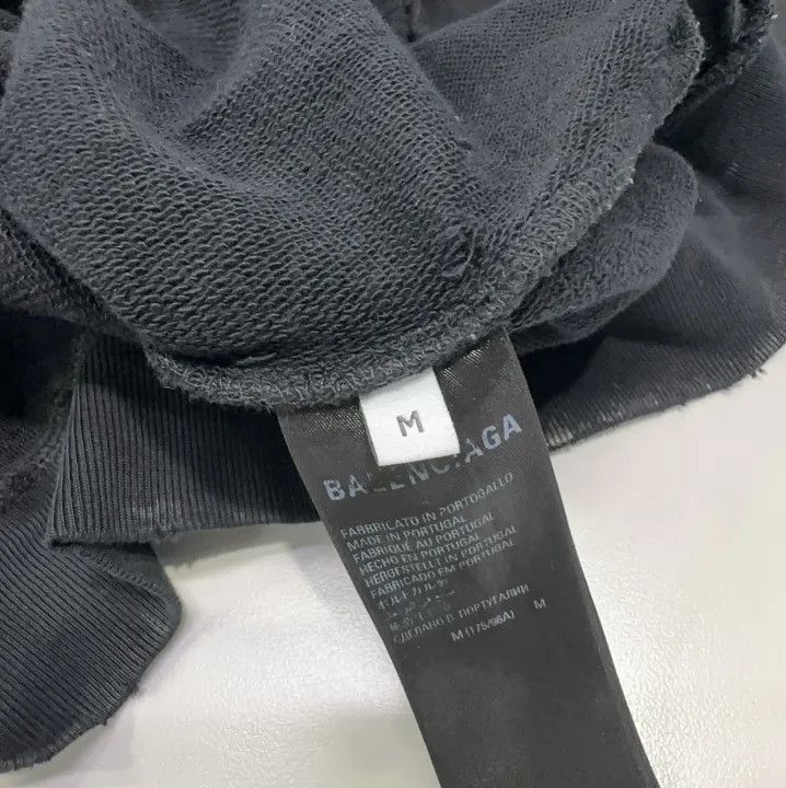 Balenciaga Balenciaga Tie-Dye Logo Hoodie Jacket in Black Size US M / EU 48-50 / 2 - 5 Thumbnail
