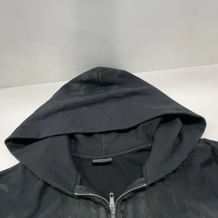 Balenciaga Balenciaga Tie-Dye Logo Hoodie Jacket in Black Size US M / EU 48-50 / 2 - 7 Thumbnail