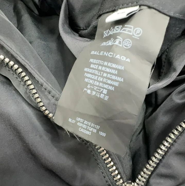 Balenciaga Balenciaga Stylish Black Zipper Jacket Size US L / EU 52-54 / 3 - 5 Thumbnail