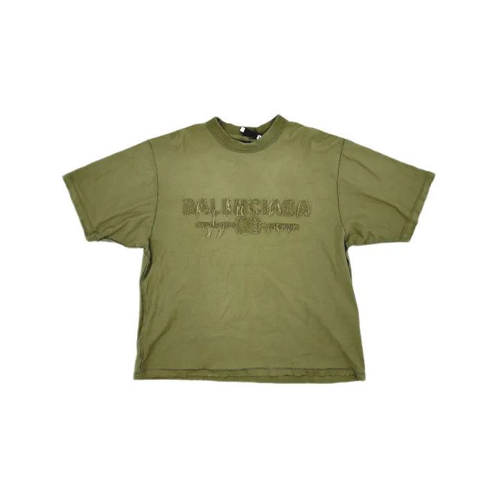 Balenciaga Balenciaga SS25 Vintage Style Short Sleeve T-Shirt Size US S / EU 44-46 / 1 - 2 Thumbnail
