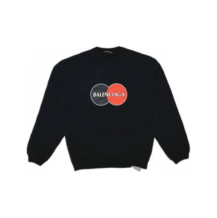 Balenciaga Balenciaga Logo Print Black Long Sleeve Sweatshirt Size US S / EU 44-46 / 1 - 2 Thumbnail