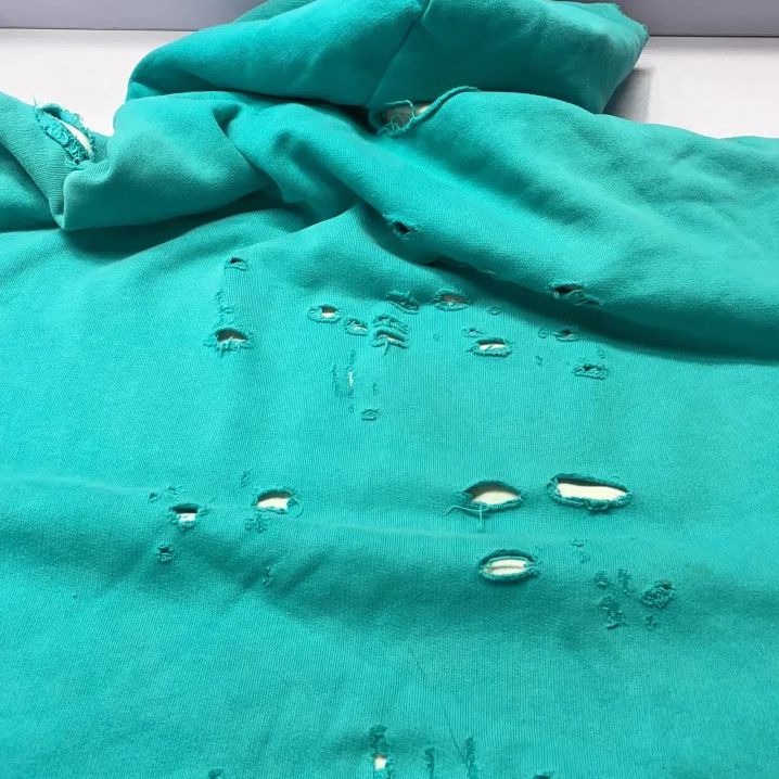 Balenciaga Balenciaga Distressed Hooded Sweatshirt for Men Size US S / EU 44-46 / 1 - 6 Thumbnail