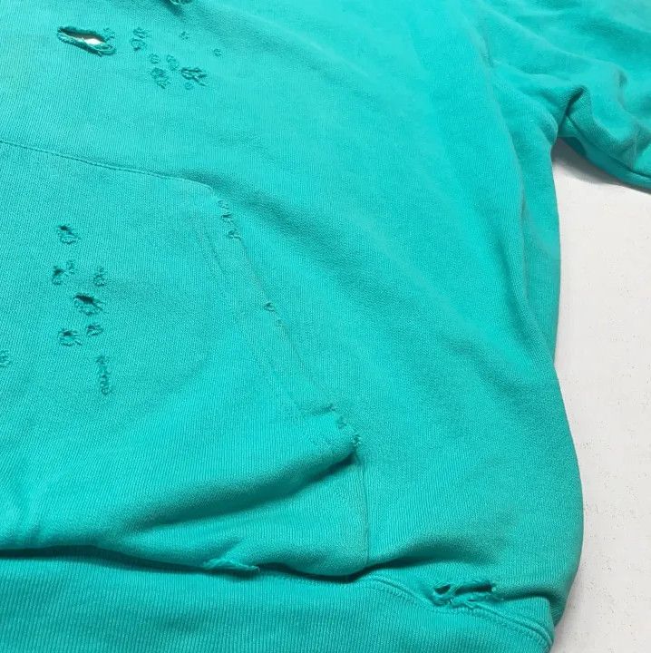 Balenciaga Balenciaga Distressed Hooded Sweatshirt for Men Size US S / EU 44-46 / 1 - 16 Thumbnail