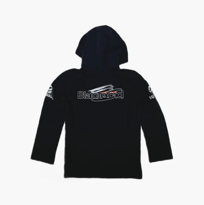 Balenciaga Balenciaga Black Logo Hooded Sweatshirt for Men Size US L / EU 52-54 / 3 - 3 Thumbnail