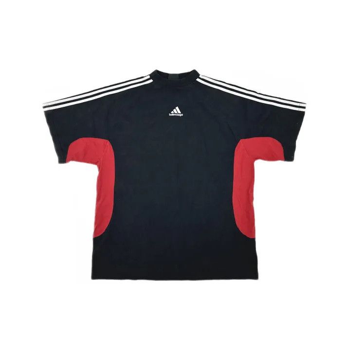 Balenciaga Balenciaga x Adidas Color-Blocked Short Sleeve T-Shirt Size US M / EU 48-50 / 2 - 2 Thumbnail