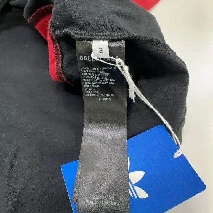 Balenciaga Balenciaga x Adidas Color-Blocked Short Sleeve T-Shirt Size US M / EU 48-50 / 2 - 4 Thumbnail