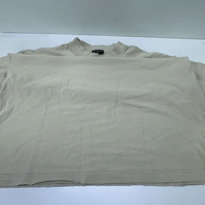 Balenciaga Balenciaga Logo Relaxed Fit Beige T-Shirt Size US XS / EU 42 / 0 - 8 Thumbnail