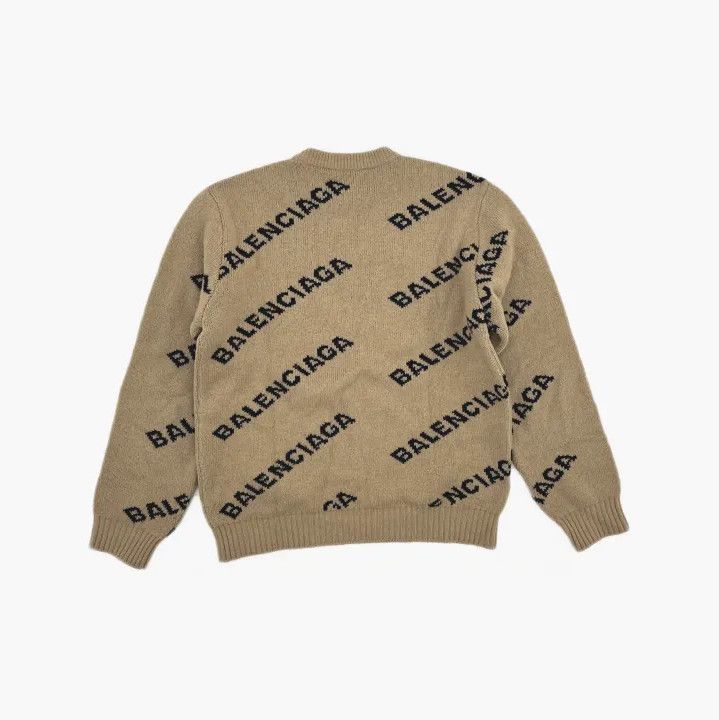 Balenciaga Balenciaga Logo Knit Wool Sweater for Men Size US M / EU 48-50 / 2 - 3 Thumbnail
