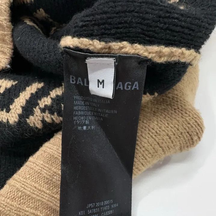 Balenciaga Balenciaga Logo Knit Wool Sweater for Men Size US M / EU 48-50 / 2 - 5 Thumbnail