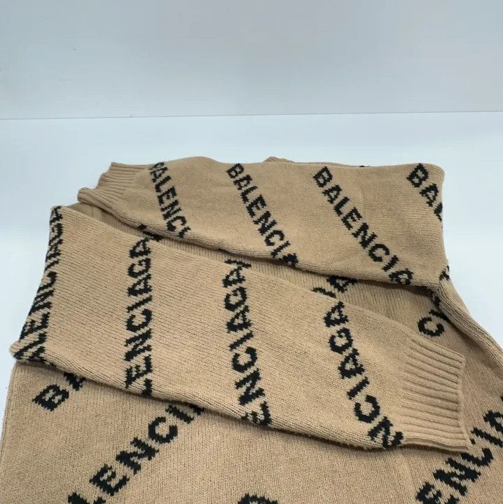 Balenciaga Balenciaga Logo Knit Wool Sweater for Men Size US M / EU 48-50 / 2 - 12 Thumbnail