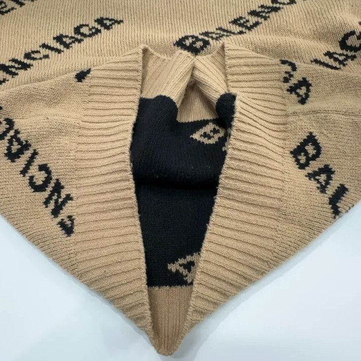 Balenciaga Balenciaga Logo Knit Wool Sweater for Men Size US M / EU 48-50 / 2 - 8 Thumbnail
