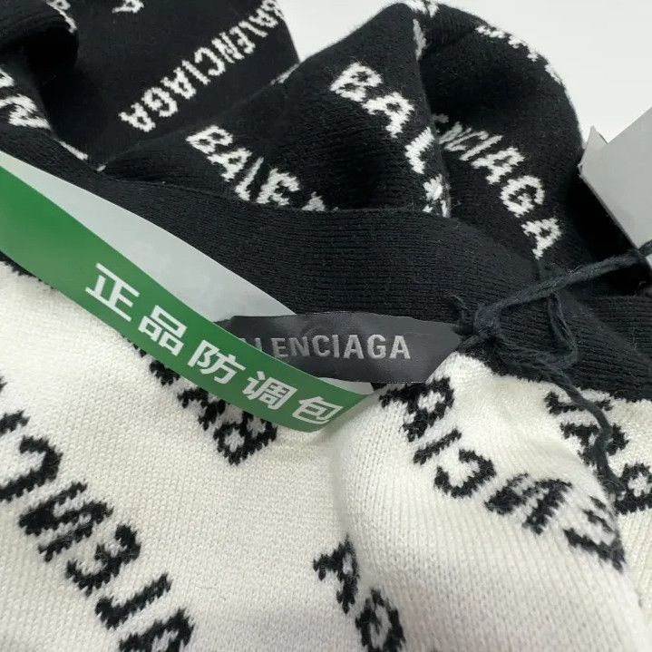 Balenciaga Balenciaga Black Letter Print Knit Cardigan Size US M / EU 48-50 / 2 - 4 Thumbnail