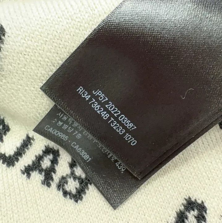 Balenciaga Balenciaga Black Letter Print Knit Cardigan Size US M / EU 48-50 / 2 - 7 Thumbnail