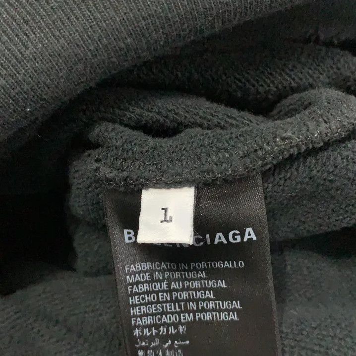 Balenciaga Balenciaga SS22 Logo Print Black Hoodie Size US M / EU 48-50 / 2 - 5 Thumbnail