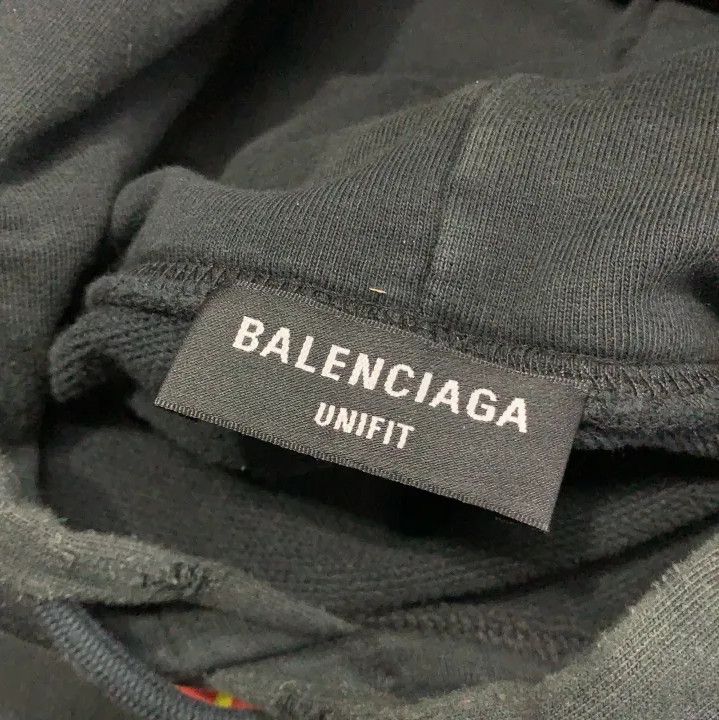 Balenciaga Balenciaga SS22 Logo Print Black Hoodie Size US M / EU 48-50 / 2 - 4 Thumbnail