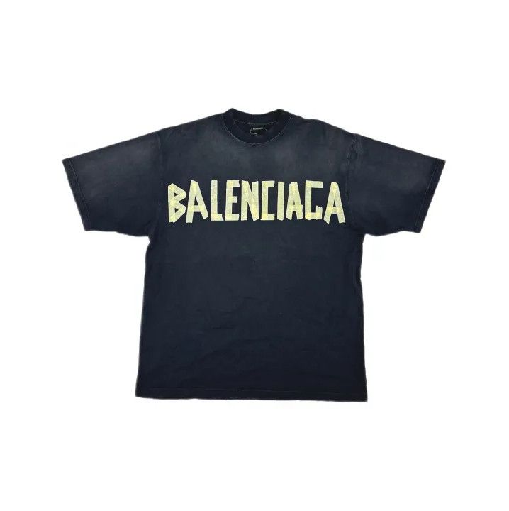 Balenciaga Balenciaga Black Logo Print Short Sleeve T-Shirt Size US L / EU 52-54 / 3 - 2 Thumbnail